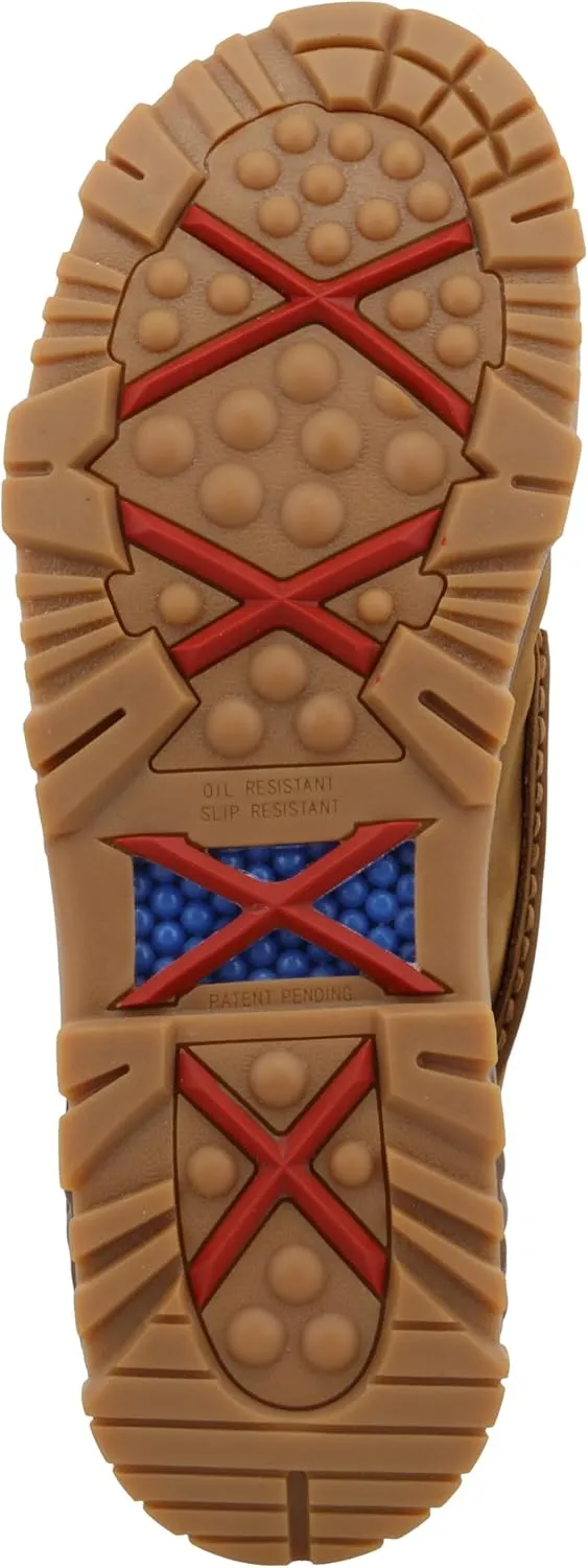 Twisted X Men's 6" Work Boot, Moc Toe Composite Toe with CellStretch