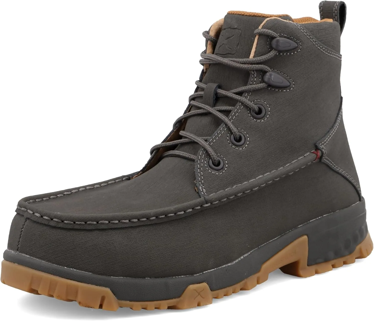 Twisted X Men's 6" Work Boot, Moc Toe Composite Toe with CellStretch