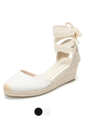 USS Shoes Isabel Women's Lace Up Wedges Sandals