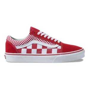 Vans Ols Skool Mix Checker - Chili Pepper/True White