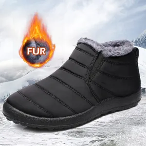 Winter-Ready Snow Boots for Men – Comfortable, Waterproof, and Insulated Ankle Boots for Work and Play!