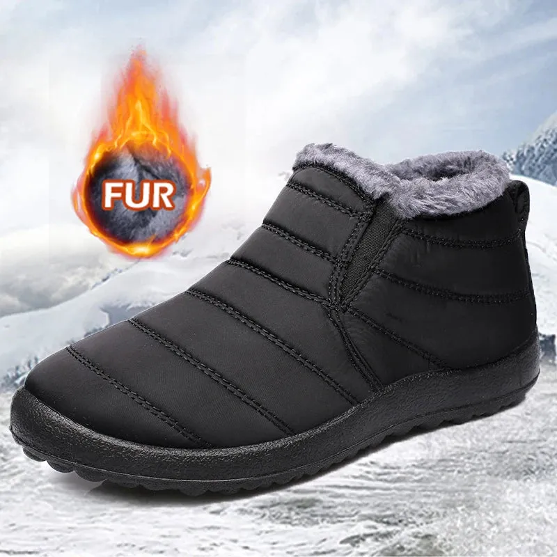 Winter-Ready Snow Boots for Men – Comfortable, Waterproof, and Insulated Ankle Boots for Work and Play!